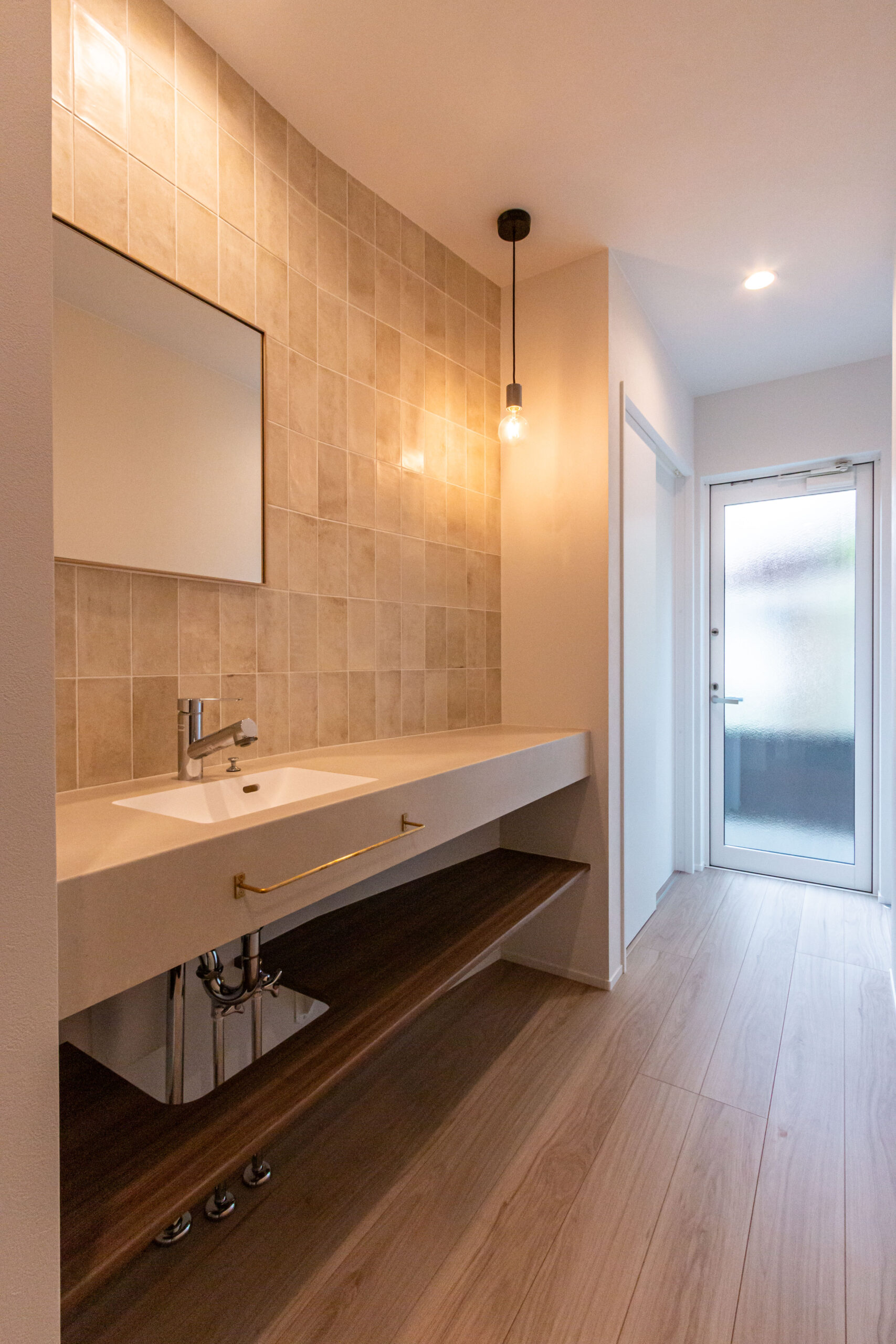 美しい造作洗面